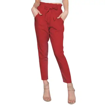 Casual Spring Women Solid Color Belted High Waist Ninth Pants Slim Fit Trousers new
Casual Spring Women Solid Color Belted High Waist Ninth Pants Slim Fit Trousers new