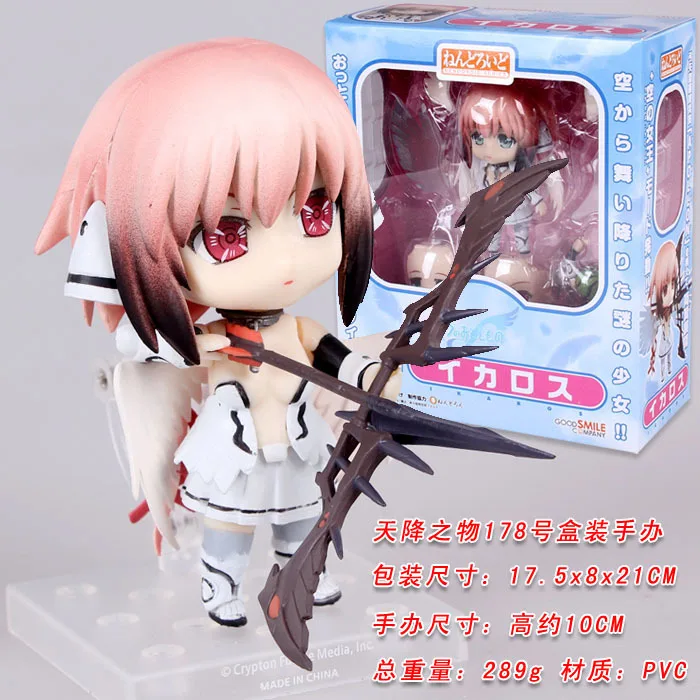 Free Shipping Cute 4" Nendoroid Sora no Otoshimono Anime Ikaros PVC Action Figure Model Collection Toy #178 MNFG006
Free Shipping Cute 4" Nendoroid Sora no Otoshimono Anime Ikaros PVC Action Figure Model Collection Toy #178 MNFG006