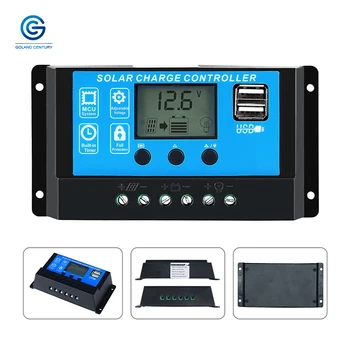PWM 10A 20A Solar Charge Controller 12V/24V Auto Work With Dual USB Ports LCD Display Solar Panel Charge Battery Regulator
PWM 10A 20A Solar Charge Controller 12V/24V Auto Work With Dual USB Ports LCD Display Solar Panel Charge Battery Regulator