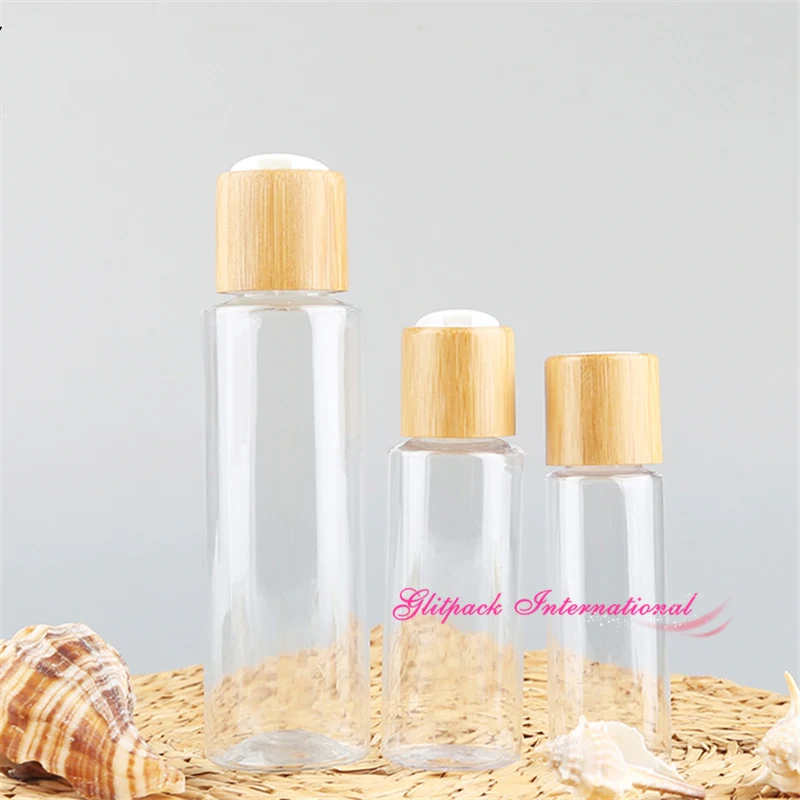 bamboo cosmetic bottle