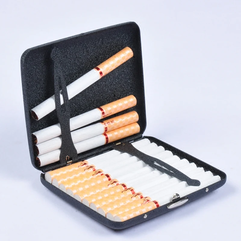 Faux Leather Metal Frame Black Cigarette Storage Case Box Container for Lighter New Hot
Faux Leather Metal Frame Black Cigarette Storage Case Box Container for Lighter New Hot
