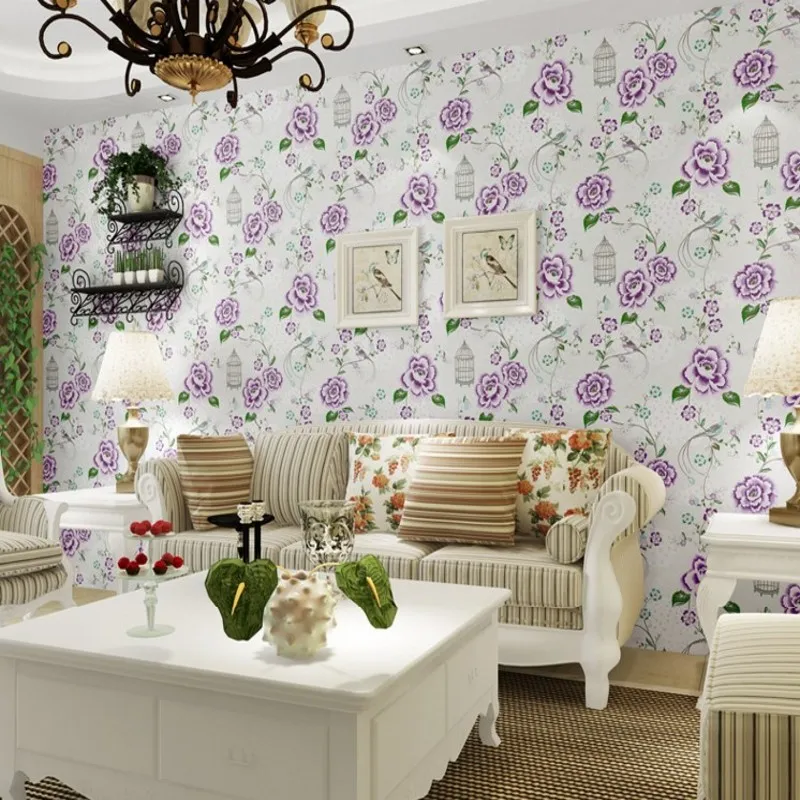 Free Shipping Blooming rich bird new Chinese classic pastoral blue flower wallpaper living room bedroom background wallpaper
Free Shipping Blooming rich bird new Chinese classic pastoral blue flower wallpaper living room bedroom background wallpaper