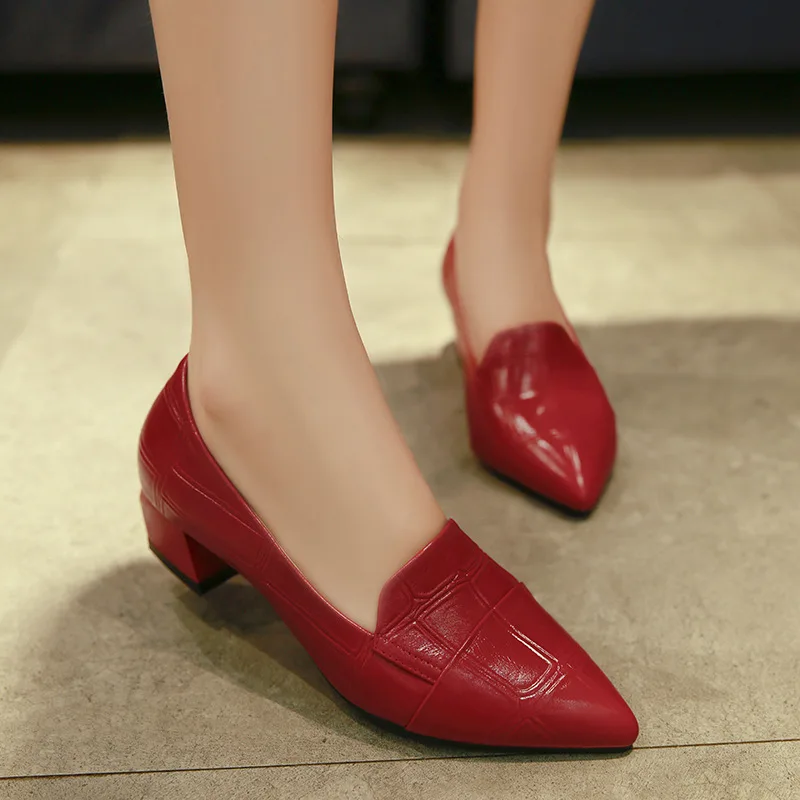2018 Women Shoes 4cm Square Heels Pumps Casual Solid Zip Zapatos Mujer Black Fashion Ladies Leather Chaussures Femme single shoe
2018 Women Shoes 4cm Square Heels Pumps Casual Solid Zip Zapatos Mujer Black Fashion Ladies Leather Chaussures Femme single shoe