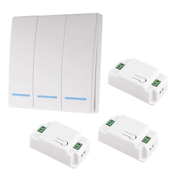 86 Type 433Mhz Portable Wireless Switch Light RF Remote Control AC 110V 220V Receiver Smart Switch Wall Panel
86 Type 433Mhz Portable Wireless Switch Light RF Remote Control AC 110V 220V Receiver Smart Switch Wall Panel