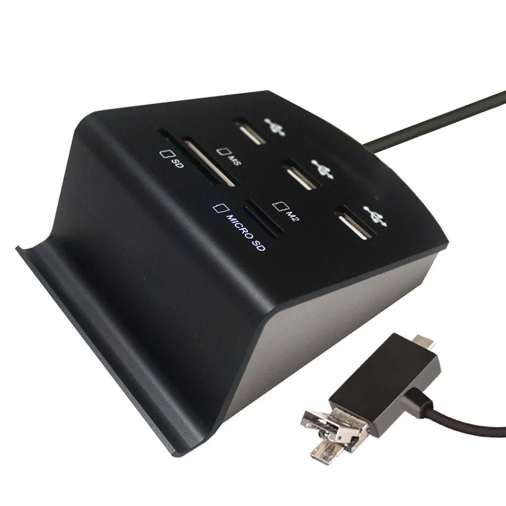For TF Card Phone Stand 4 Card Slots USB Hub USB 3.0 Card Reader TF/ 7 Ports Multifunctional
For TF Card Phone Stand 4 Card Slots USB Hub USB 3.0 Card Reader TF/ 7 Ports Multifunctional