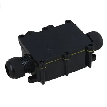 Black IP68 Waterproof UV Sunproof Outdoor 4 Way Cable Wire Connectors Junction Box 2 In 2 Out with Terminal
Black IP68 Waterproof UV Sunproof Outdoor 4 Way Cable Wire Connectors Junction Box 2 In 2 Out with Terminal