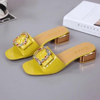 Brand Colorful Rivet Ladies Shoes Fashion Mules Women Shoes Woman Female Slides Peep Toe Sexy Slippers Causal Shoes Low Heels
Brand Colorful Rivet Ladies Shoes Fashion Mules Women Shoes Woman Female Slides Peep Toe Sexy Slippers Causal Shoes Low Heels