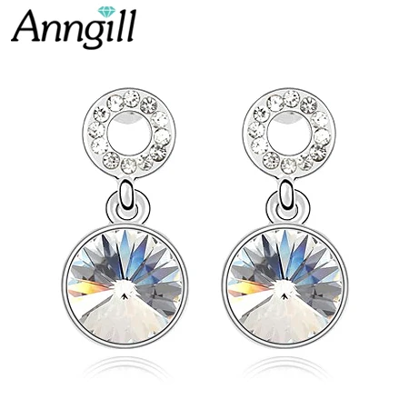 Trendy Silver color Earring For Women Crystals from Swarovski Drop Earrings Stone Pendientes Mujer Moda Earing Fashion Jewelry
Trendy Silver color Earring For Women Crystals from Swarovski Drop Earrings Stone Pendientes Mujer Moda Earing Fashion Jewelry