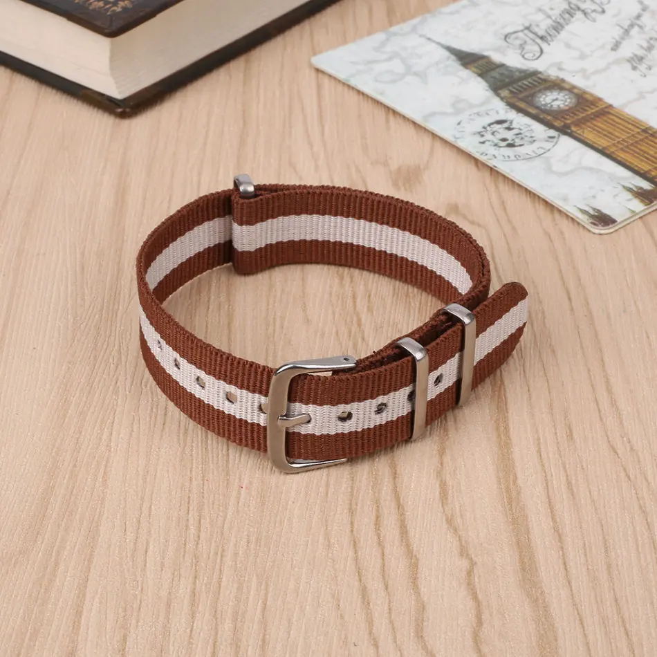 18mm Watch Accessories Watchband Sports Fabric Nylon Watch Strap Buckle Belt Replacement Watch Band
18mm Watch Accessories Watchband Sports Fabric Nylon Watch Strap Buckle Belt Replacement Watch Band