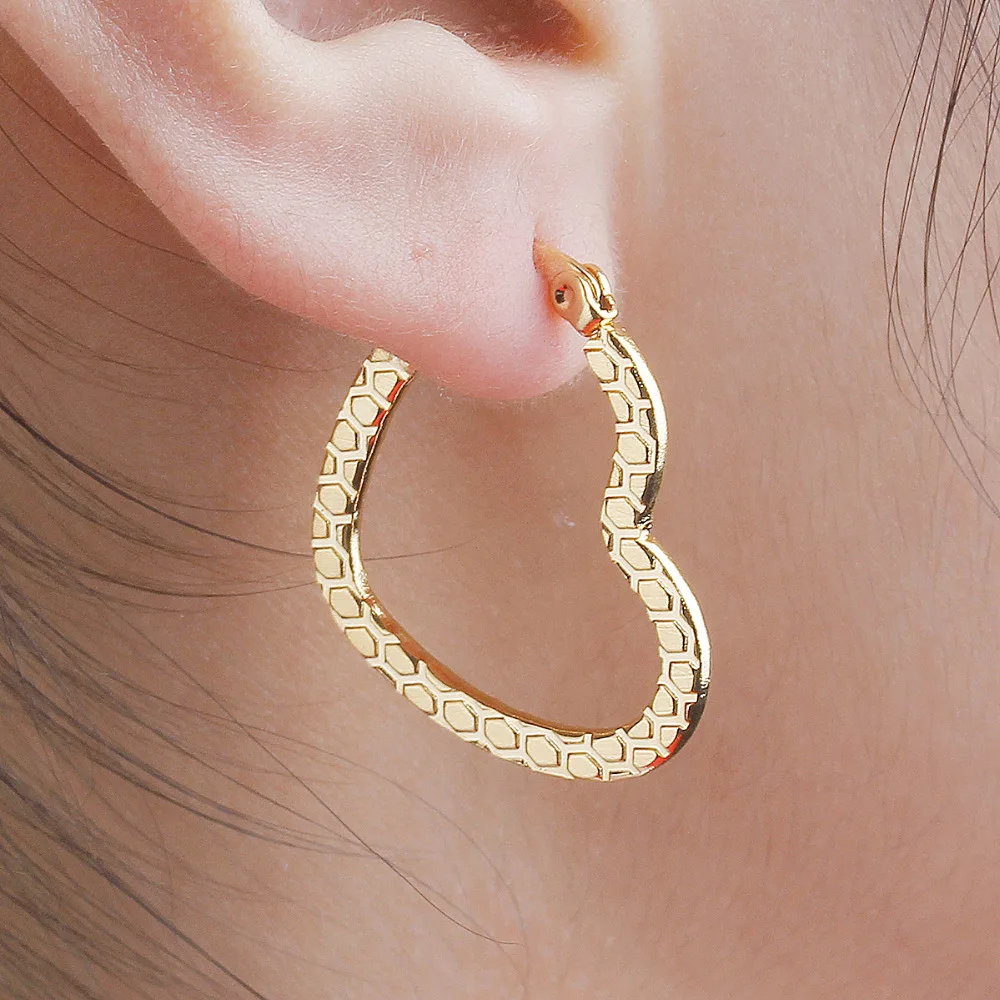 DoreenBeads Girls Women Earrings 304 Stainless Steel Hoop Earrings Heart Gold color 27mm(1 1/8") x 23mm( 7/8"), 1 Pair
DoreenBeads Girls Women Earrings 304 Stainless Steel Hoop Earrings Heart Gold color 27mm(1 1/8") x 23mm( 7/8"), 1 Pair