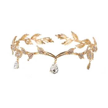 Trendy Crystal Crown Bridal Hair Accessory Wedding Rhinestone Waterdrop Tiara Crown Leaf Headband Bridesmaid Hair Jewelry
Trendy Crystal Crown Bridal Hair Accessory Wedding Rhinestone Waterdrop Tiara Crown Leaf Headband Bridesmaid Hair Jewelry