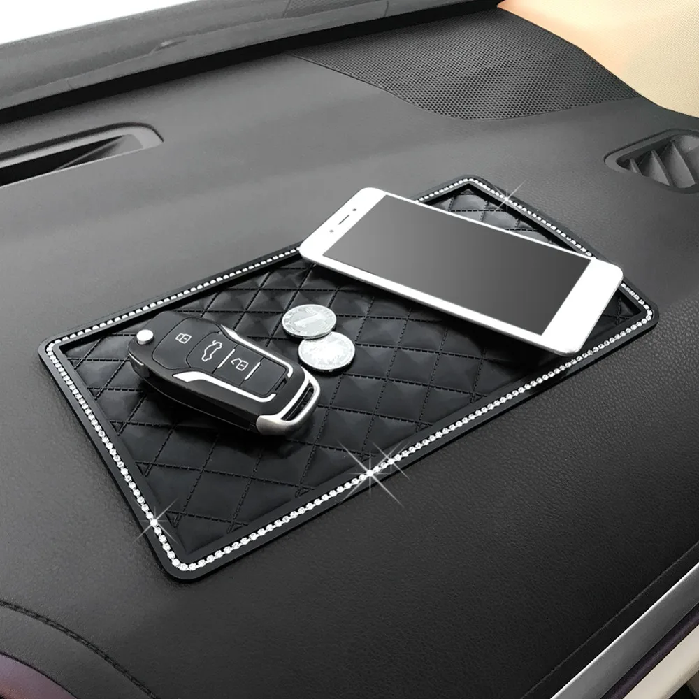 Car Ornaments 27x15cm Diamond Decor Dashboard Sticky Pad GPS Phone Holder Auto Internal Anti Slip Mat Automobiles Accessories
Car Ornaments 27x15cm Diamond Decor Dashboard Sticky Pad GPS Phone Holder Auto Internal Anti Slip Mat Automobiles Accessories