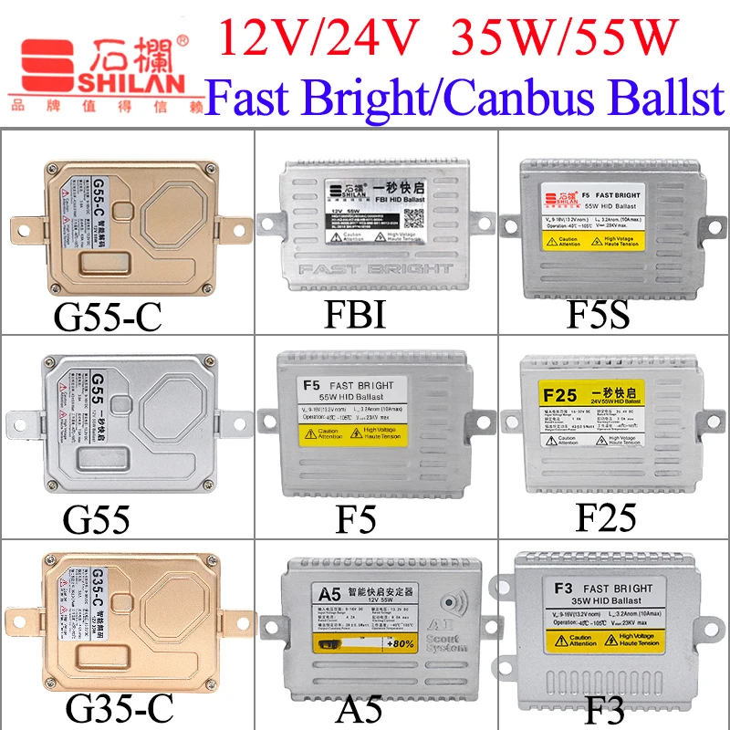 Genuine AC 12V 35W F3 Fast Bright HID Ballast 55W F5 Fast Start Ballast 24V F25 55W Ballast 35W 55W Canbus HID Ballast Reactor
Genuine AC 12V 35W F3 Fast Bright HID Ballast 55W F5 Fast Start Ballast 24V F25 55W Ballast 35W 55W Canbus HID Ballast Reactor