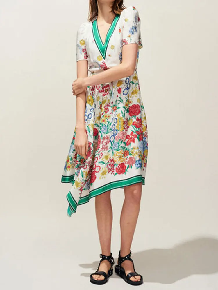 2019 Summer New Women Dress Elegant ladies slim V-neck printed irregular short dress travel holiday dresses femme
2019 Summer New Women Dress Elegant ladies slim V-neck printed irregular short dress travel holiday dresses femme