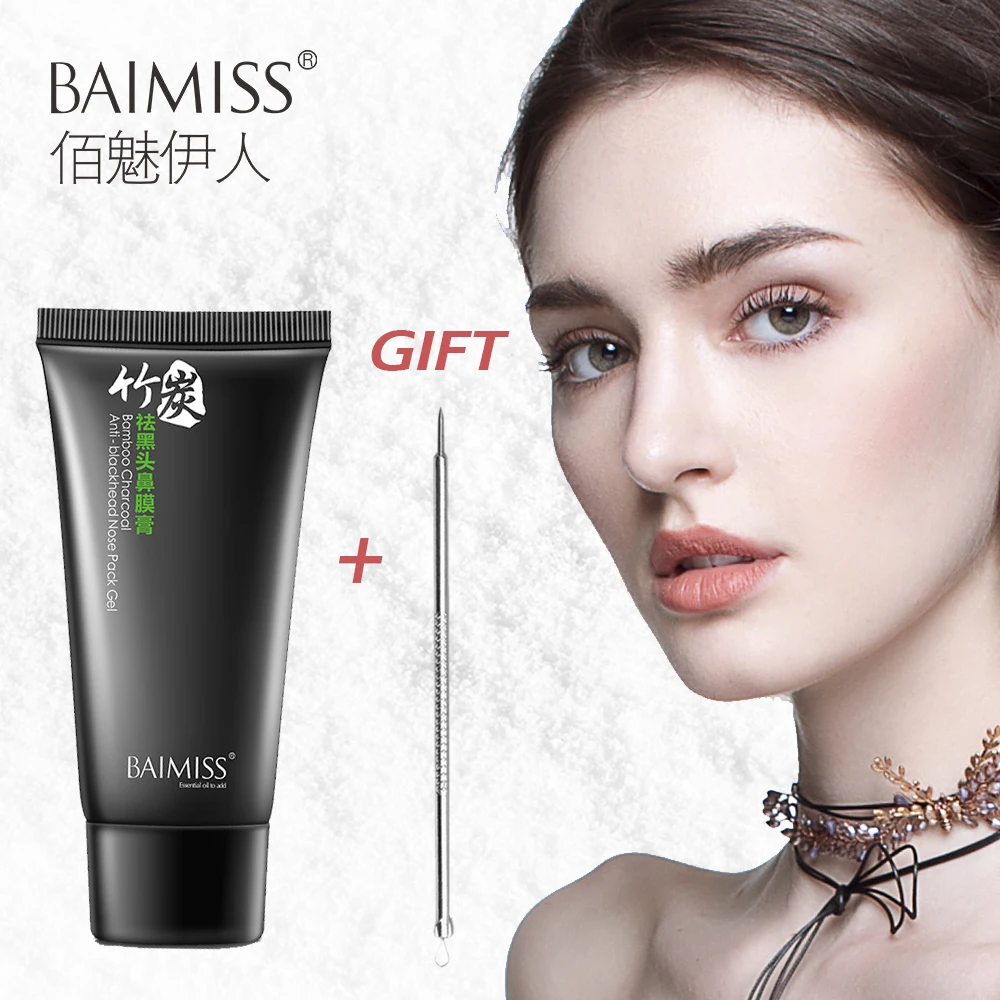 BAIMISS Blackhead Remover Face Black Mask 50g + Remove Acne Needle 1pcs As Gift Facial Skin Care Pore Strip Black Head Masks
BAIMISS Blackhead Remover Face Black Mask 50g + Remove Acne Needle 1pcs As Gift Facial Skin Care Pore Strip Black Head Masks