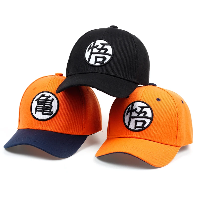 

2019 new High Quality Cotton Dragon Ball Z Goku Baseball Caps Hats For Men Women Anime Dragonball Adjustable HipHop Snapback cap