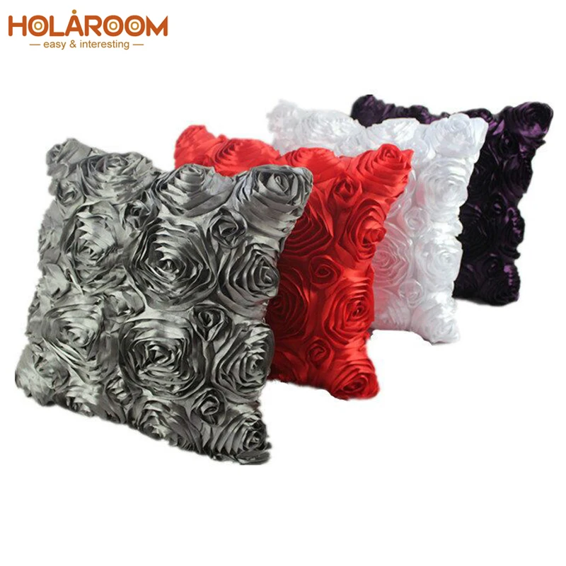 3D Luxury Rose Embroidered Cushion Covers Flower Pleated Cushion Cover Home Decor Pillow Case Sofa car Wedding Pillows cover
3D Luxury Rose Embroidered Cushion Covers Flower Pleated Cushion Cover Home Decor Pillow Case Sofa car Wedding Pillows cover