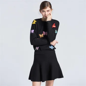 Embroidery butterfly Autumn T Shirt Women Top Tees Summer Casual Long Sleeve Sweater T-Shirt Femme Ladies Tshirt Winter Clothes 
Embroidery butterfly Autumn T Shirt Women Top Tees Summer Casual Long Sleeve Sweater T-Shirt Femme Ladies Tshirt Winter Clothes