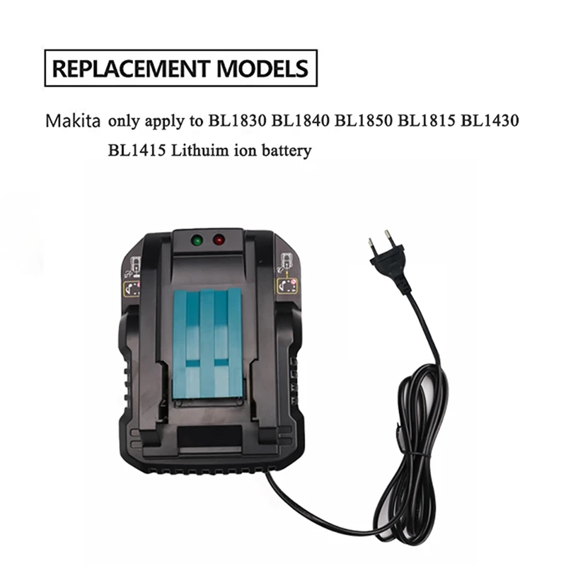Dc18Rc 14.4V 18V Li-Ion Battery Charger 4A Charging Current For Makita Bl1830 Bl1430 Dc18Rc Dc18Ra Power Tool Battery Eu Plug
Dc18Rc 14.4V 18V Li-Ion Battery Charger 4A Charging Current For Makita Bl1830 Bl1430 Dc18Rc Dc18Ra Power Tool Battery Eu Plug
