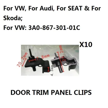 x10 Pieces For VW Corrado Golf Jetta Passat G60 VR6 8V 16V Lower Door Panel Card Clip 3A0 867 301 01C New
x10 Pieces For VW Corrado Golf Jetta Passat G60 VR6 8V 16V Lower Door Panel Card Clip 3A0 867 301 01C New