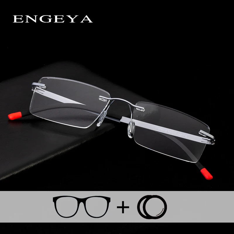 Optical Rimless Eye Glasses Men Retro Myopia Computer Nearsighted Prescription Spectacles Clear Lens #IP8028
Optical Rimless Eye Glasses Men Retro Myopia Computer Nearsighted Prescription Spectacles Clear Lens #IP8028