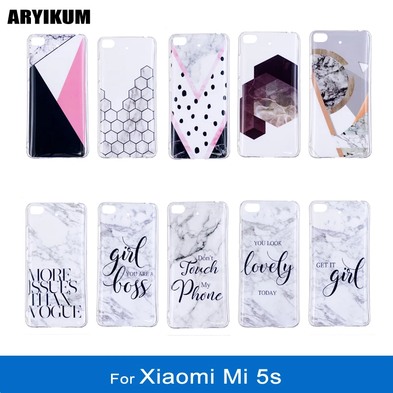 ARYIKUM силиконовый мраморный чехол для Xiaomi mi 5s 32 ГБ 64 128 умный мобильного телефона Xio