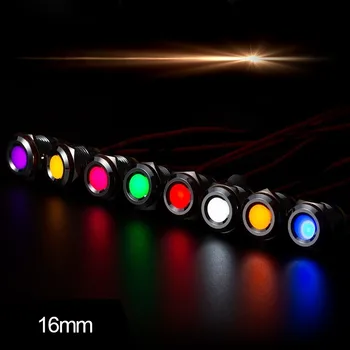 1PCS 16MM LED Metal Indicator light 16mm waterproof Signal lamp 3V 5V 6V12V 24V 36V38V 110V 220v with 8 color
1PCS 16MM LED Metal Indicator light 16mm waterproof Signal lamp 3V 5V 6V12V 24V 36V38V 110V 220v with 8 color