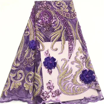 2019 New Design 3 D Flowers Lace Fabric with Beads African French Net Lace Tulle Fabric High Quality For Evening Dresses 5 Yards
2019 New Design 3 D Flowers Lace Fabric with Beads African French Net Lace Tulle Fabric High Quality For Evening Dresses 5 Yards