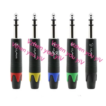 5pcs/Large triple core 6.5mm audio head 6.35 welding microphone mixer plug Z-NP3X 5 colors red,yellow,blue.green,black
5pcs/Large triple core 6.5mm audio head 6.35 welding microphone mixer plug Z-NP3X 5 colors red,yellow,blue.green,black