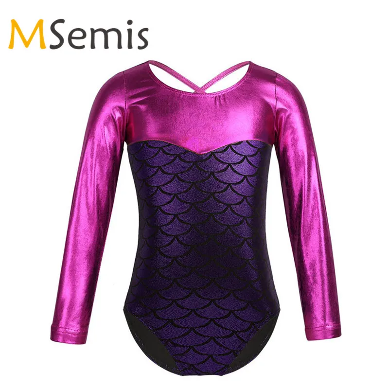 Kids Girls Ballet Leotard Gymnastic Swimsuit for Girls Glittery Scales Printed Splice Ballet Gymnastics Leotard Ballet Clothing
Kids Girls Ballet Leotard Gymnastic Swimsuit for Girls Glittery Scales Printed Splice Ballet Gymnastics Leotard Ballet Clothing