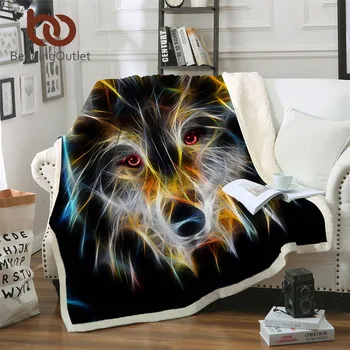 BeddingOutlet 3D Wolf Microfiber Warm Bed Blanket Vivid Animal Printed Throw Blanket for Boys Black Home Textiles manta
BeddingOutlet 3D Wolf Microfiber Warm Bed Blanket Vivid Animal Printed Throw Blanket for Boys Black Home Textiles manta