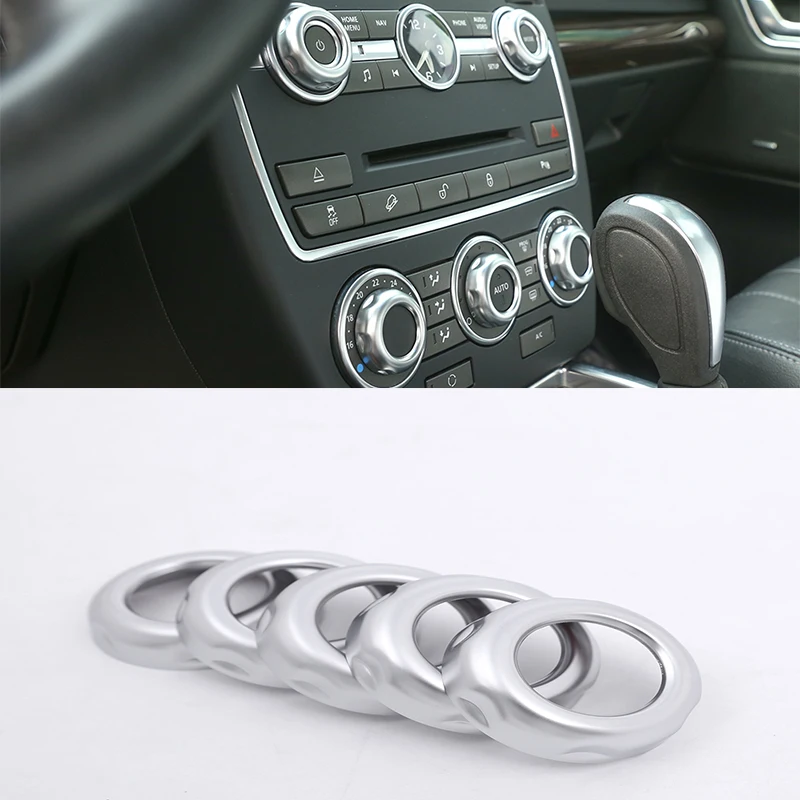 5pcs/set Matte Silver ABS Chrome Volume and Air Condition knob Trim For Land Rover Freelander 2 2013-2015 Car Accessories
5pcs/set Matte Silver ABS Chrome Volume and Air Condition knob Trim For Land Rover Freelander 2 2013-2015 Car Accessories