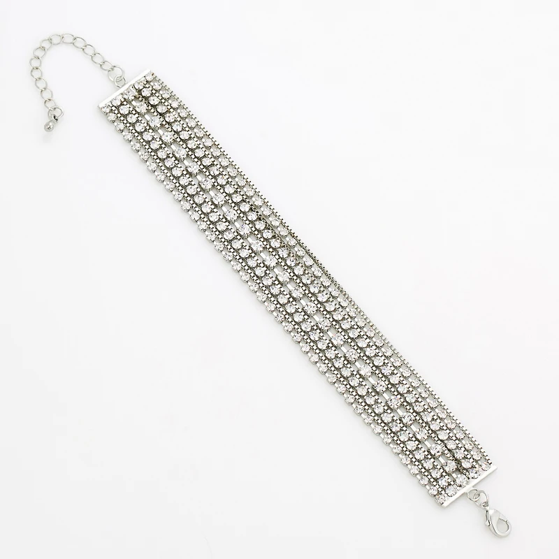 Rhine stone Silver Plated Crystal Bracelets For Women Rhinestone Cuff Bracelets Bangles Wedding Jewelry#B103
Rhine stone Silver Plated Crystal Bracelets For Women Rhinestone Cuff Bracelets Bangles Wedding Jewelry#B103