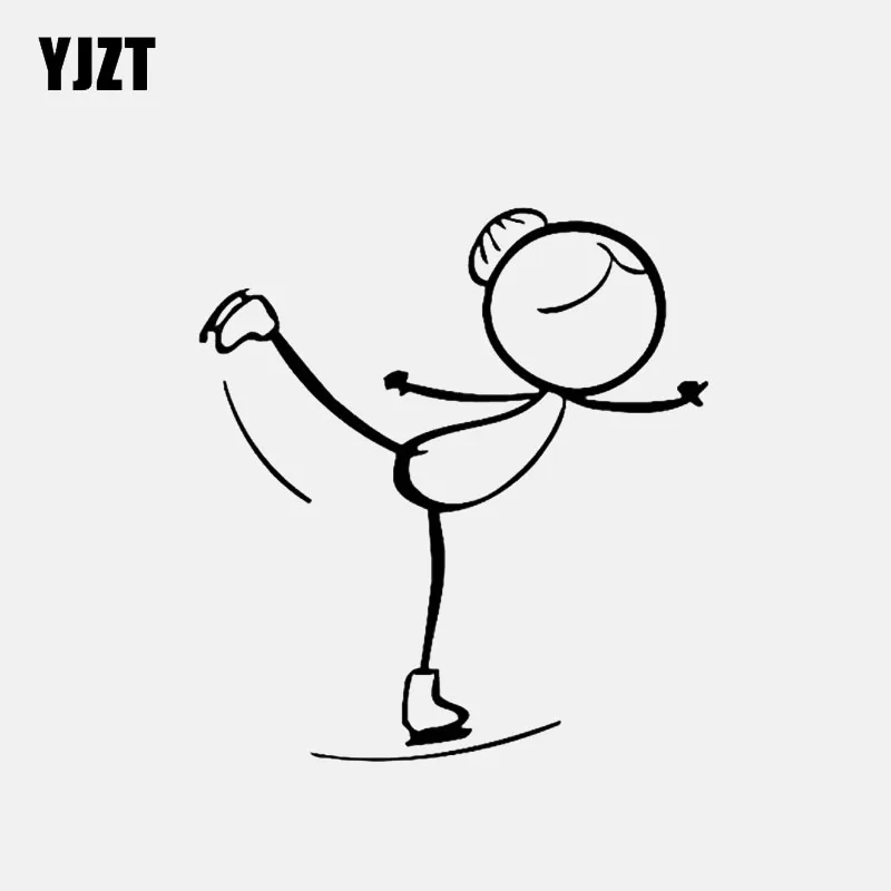 YJZT 11.3*12.3CM Figure Skating Dance Sports Girl Decor Car Sticker Vinyl Black/Silver C12-1413
YJZT 11.3*12.3CM Figure Skating Dance Sports Girl Decor Car Sticker Vinyl Black/Silver C12-1413