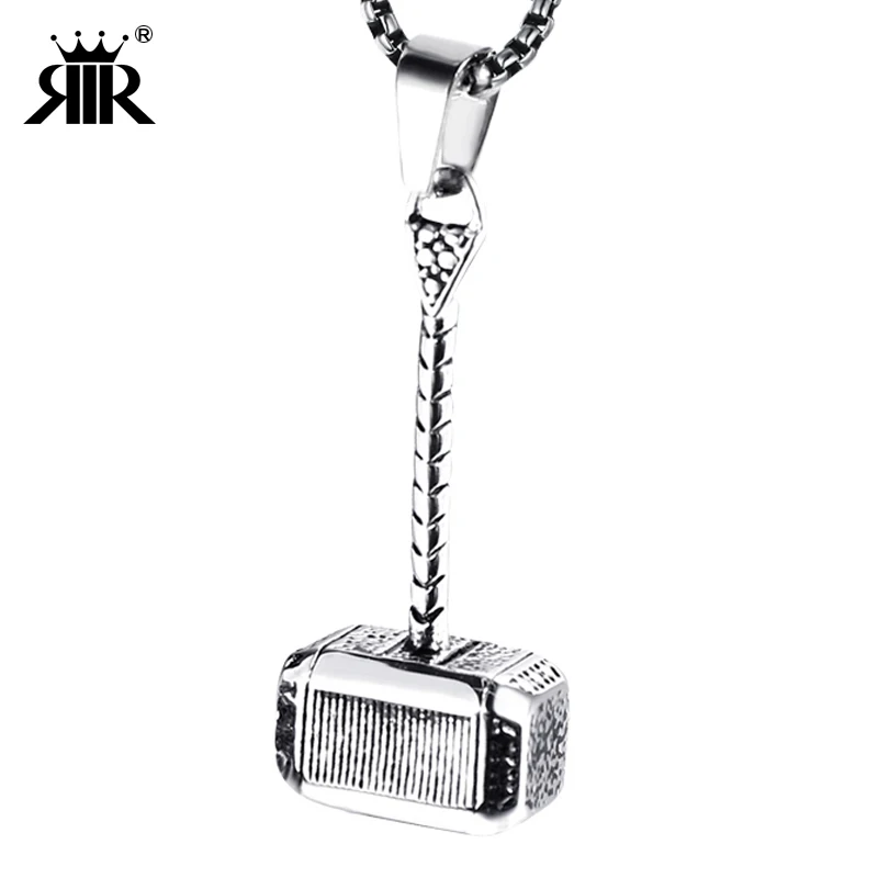RIR Punk Vintage Mens Thor Hammer Necklaces Pendants Gold Color Stainless Steel Chain Pendant Male Jewelry For Male Best Gifts
RIR Punk Vintage Mens Thor Hammer Necklaces Pendants Gold Color Stainless Steel Chain Pendant Male Jewelry For Male Best Gifts