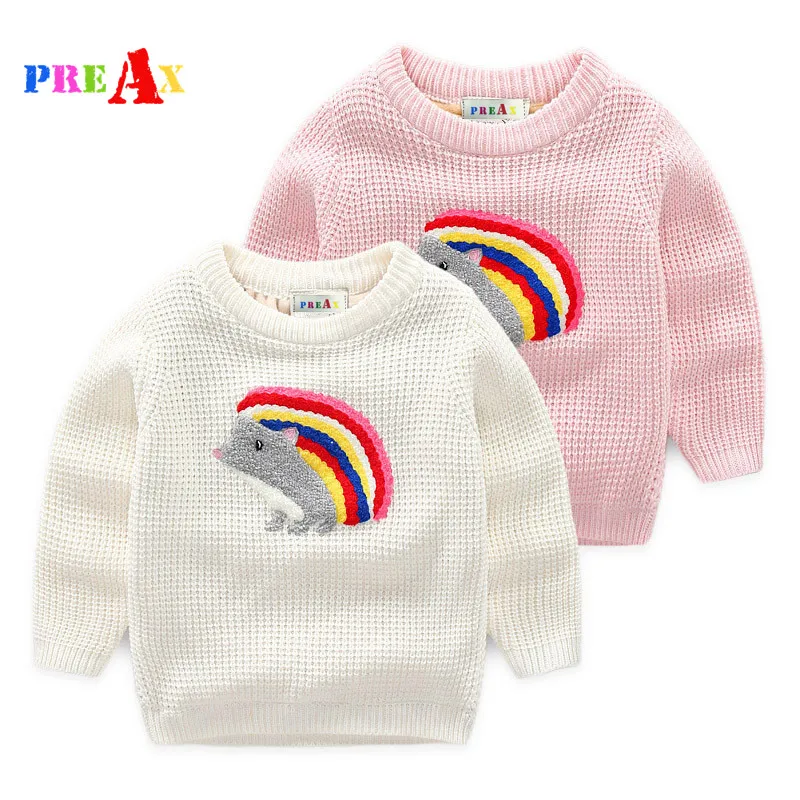 Fashion Girls Sweaters Winter Christmas Style Thicken Plus Velvet Children Clothing Embroidery Hedgehog Knitted Pullover Outwear
Fashion Girls Sweaters Winter Christmas Style Thicken Plus Velvet Children Clothing Embroidery Hedgehog Knitted Pullover Outwear