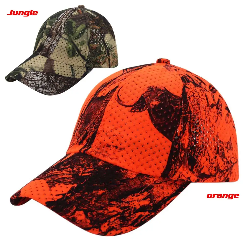 SDPRUS Bionic Camouflage Baseball Cap Outdoor Hunting Camping Hiking Travel Hat For Men&Women Breathable Mesh Cap