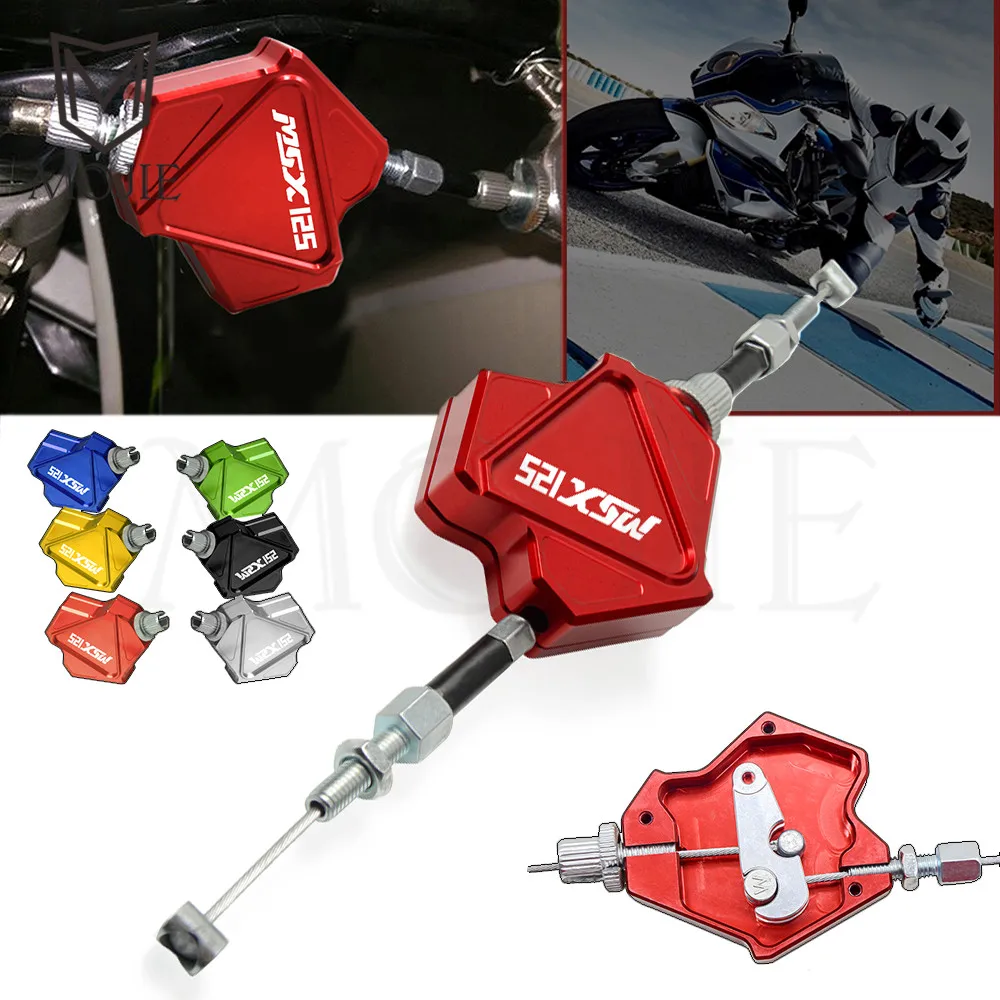 Motorcycle Accessories CNC Aluminum Stunt Clutch Lever Easy Pull Cable System For Honda MSX125 MSX 125 2014-2017 2015 2016
Motorcycle Accessories CNC Aluminum Stunt Clutch Lever Easy Pull Cable System For Honda MSX125 MSX 125 2014-2017 2015 2016