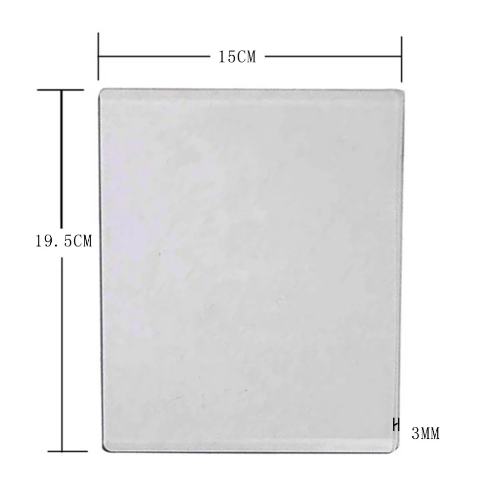 Swovo 3mm thick DIY Acrylic Die Cutting Embossing Plate Replacement Pad Scrapbooking Paper Craft Cut Mat Plate
Swovo 3mm thick DIY Acrylic Die Cutting Embossing Plate Replacement Pad Scrapbooking Paper Craft Cut Mat Plate