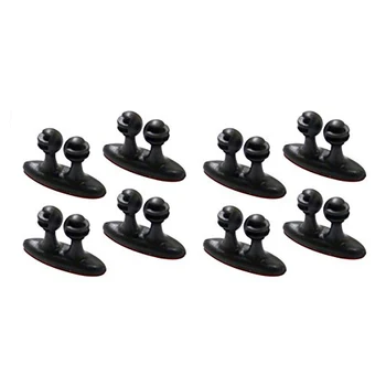 8Pcs Multifunctional Adhesive Car Charger Line Clasp Headphone Cable Clip Black
8Pcs Multifunctional Adhesive Car Charger Line Clasp Headphone Cable Clip Black