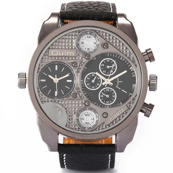OULM Fashion Watches Men Multiple Time Zone Japan quartz Casual watches 22mm Strap Big face Montre Homme Grosses Mode Marque
OULM Fashion Watches Men Multiple Time Zone Japan quartz Casual watches 22mm Strap Big face Montre Homme Grosses Mode Marque