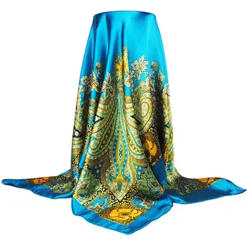 Big Size Silk Square Scarf New Fashion Printed Imitated Silk Satin Scarves Shawl Hijab for Women 90*90cm 2018 Luxury Brand Scarf
Big Size Silk Square Scarf New Fashion Printed Imitated Silk Satin Scarves Shawl Hijab for Women 90*90cm 2018 Luxury Brand Scarf