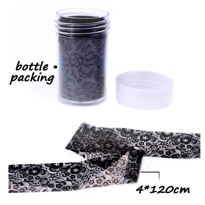 1pcs Sexy Black Lace Nail Art Foil Sticker Paper Flower Design Tips Decorations Manicure Tool | Красота и здоровье
