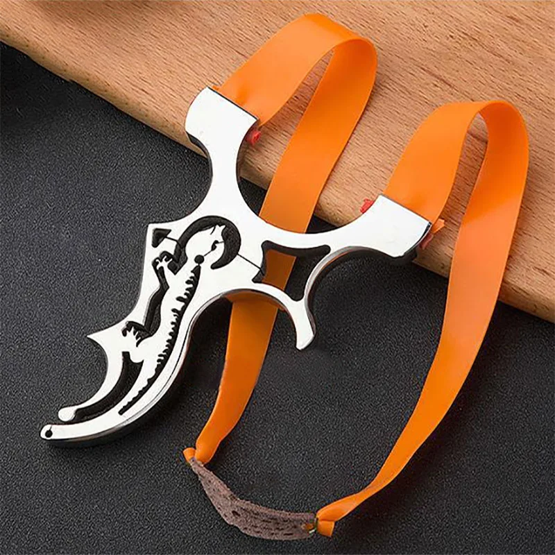Powerful Slingshot Catapult for Hunting 304 Stainless Steel with Flat Rubber Band Outdoor Shooting Game Sling Shot 2019 New
Powerful Slingshot Catapult for Hunting 304 Stainless Steel with Flat Rubber Band Outdoor Shooting Game Sling Shot 2019 New