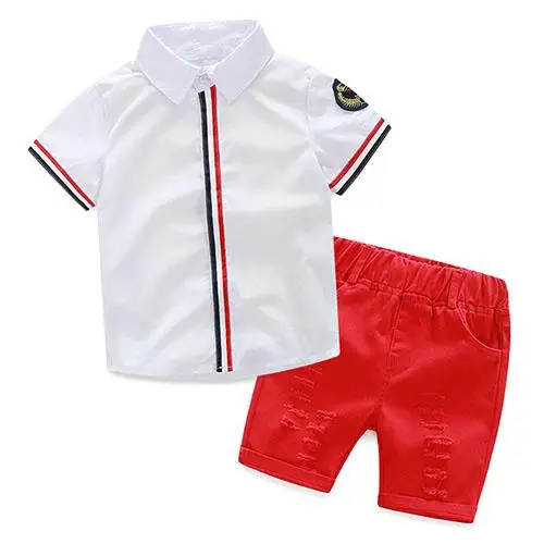2018 Popular Kids Baby Boys' Cool Striped Sleeve T-Shirt Top + Shorts Outfit Clothing Set 
2018 Popular Kids Baby Boys' Cool Striped Sleeve T-Shirt Top + Shorts Outfit Clothing Set