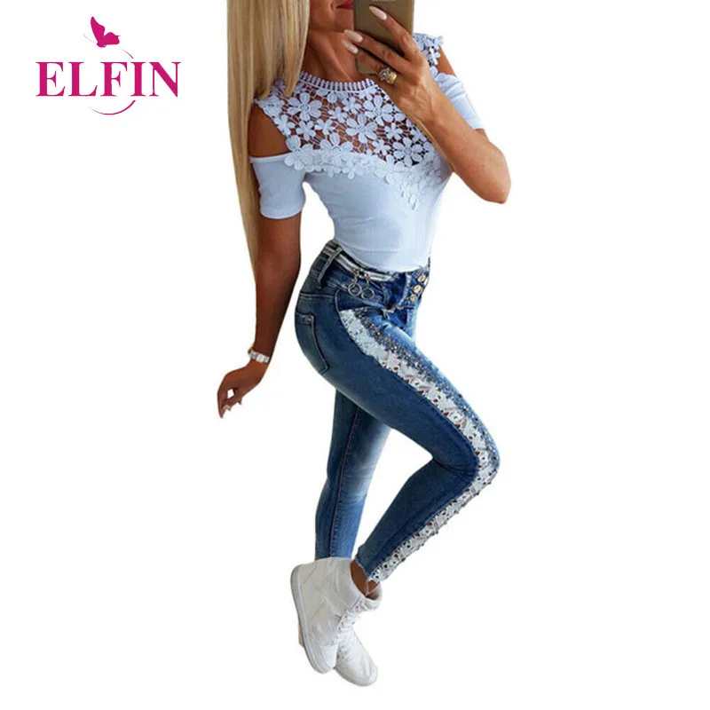 Cold Shoulder Elegant Tee Shirt Femme Lace Women T-shirt 2019 Summer Ladies Tops Short Sleeve Tshirt Korean Clothes SJ2711R
Cold Shoulder Elegant Tee Shirt Femme Lace Women T-shirt 2019 Summer Ladies Tops Short Sleeve Tshirt Korean Clothes SJ2711R