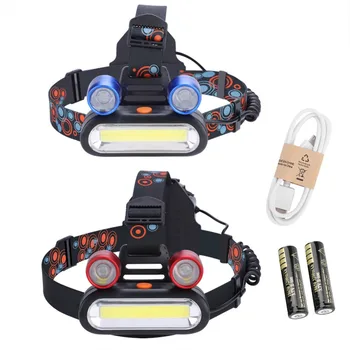 150000LM 2*XM-L T6 LED COB Rechargeable 2*18650 Headlamp Head USB Light Torch 18650 Battery In with USB Cable Charging
150000LM 2*XM-L T6 LED COB Rechargeable 2*18650 Headlamp Head USB Light Torch 18650 Battery In with USB Cable Charging