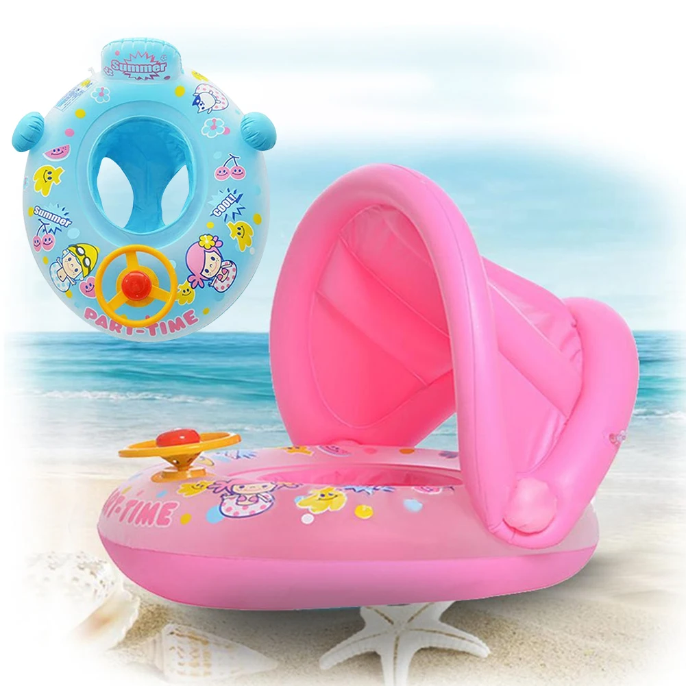 Baby Summer Swimming Ring Inflatable Swim Float Water Fun Pool Toys Swim Ring Seat Boat with Subshade Sport for 1-3 Years Kids
Baby Summer Swimming Ring Inflatable Swim Float Water Fun Pool Toys Swim Ring Seat Boat with Subshade Sport for 1-3 Years Kids