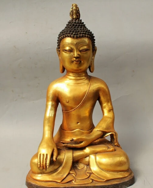 bi002635 19""Tibet Buddhism Bronze Gild Shakyamuni Amitabha Buddha Sakyamuni Statue 
bi002635 19""Tibet Buddhism Bronze Gild Shakyamuni Amitabha Buddha Sakyamuni Statue