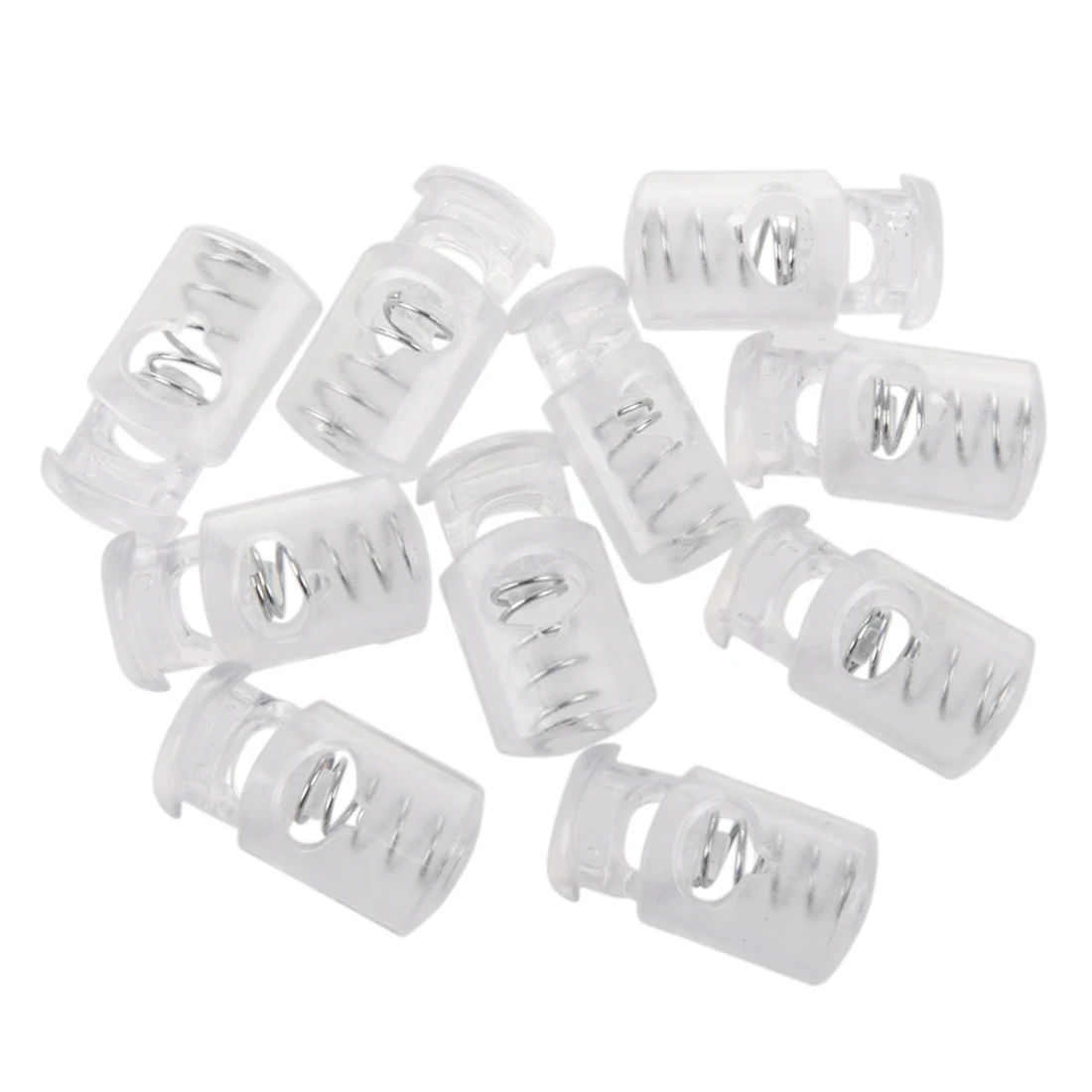 UESH-10 pcs 7 mm, 1 hole, rope cord stopper end spring fastener spring Stop ring clasps, Clear
UESH-10 pcs 7 mm, 1 hole, rope cord stopper end spring fastener spring Stop ring clasps, Clear